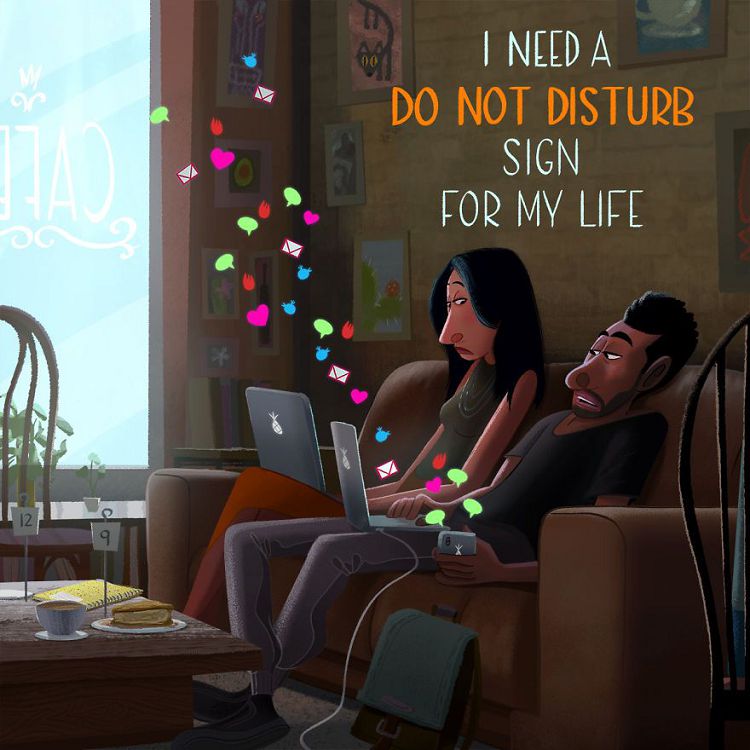 真心話諷刺系插畫！美國藝術家Avner Geller畫出20個無意偷聽到的陌生人幽默對話