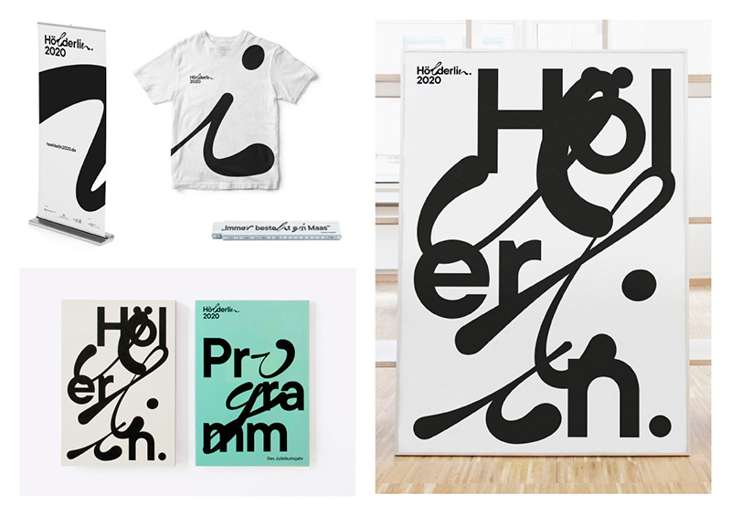 【臺北設計獎】將文字的浪漫融於生活之中,《Hölderlin 2020》:一套以德國浪漫派詩人字跡設計而成的視覺識別