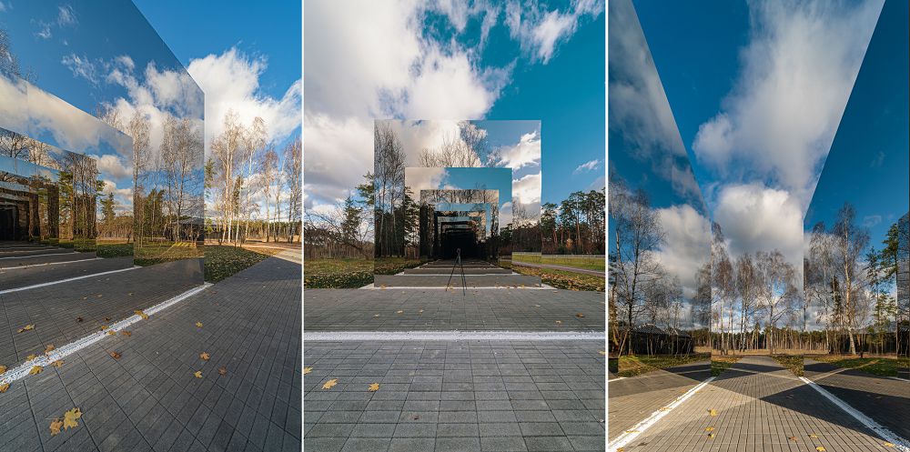 無限鏡像的公園入口！俄羅斯藝術家致敬馬列維奇《黑方塊》打造前衛奇幻裝置