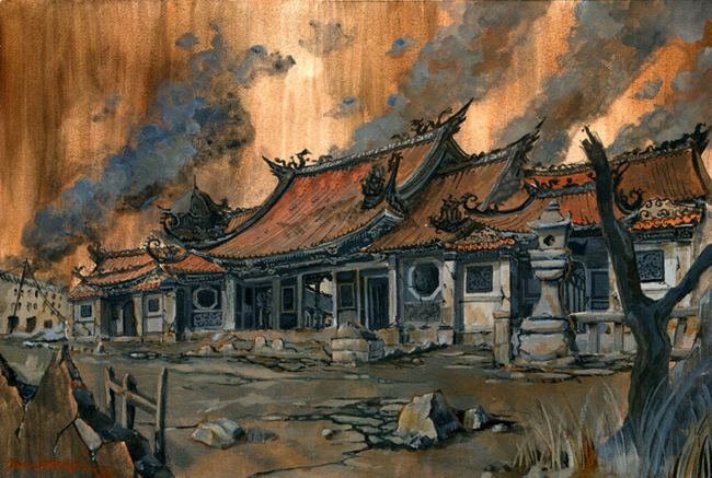 【台灣設計】插畫家 Nuomi 化身戰地攝影師，用畫筆重現《台北大空襲》