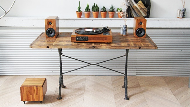 【台灣設計】群眾募資破200萬,無線多功能手工實木黑膠音響