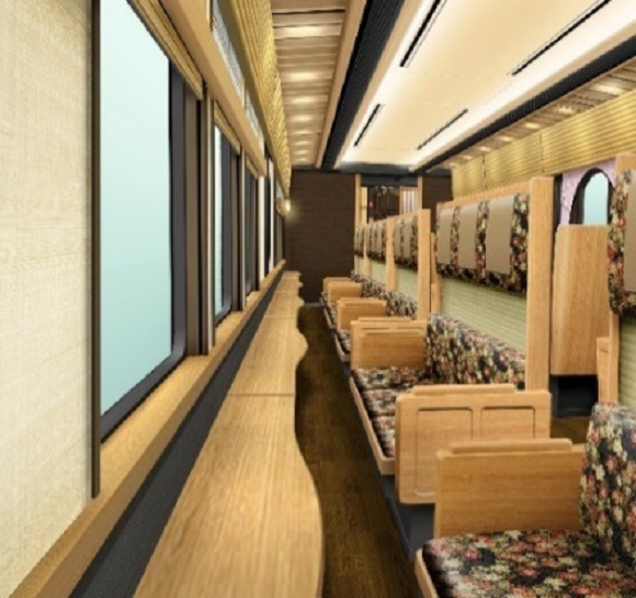 車廂濃濃京都味,下一次日本行就決定是鐵道之旅了!