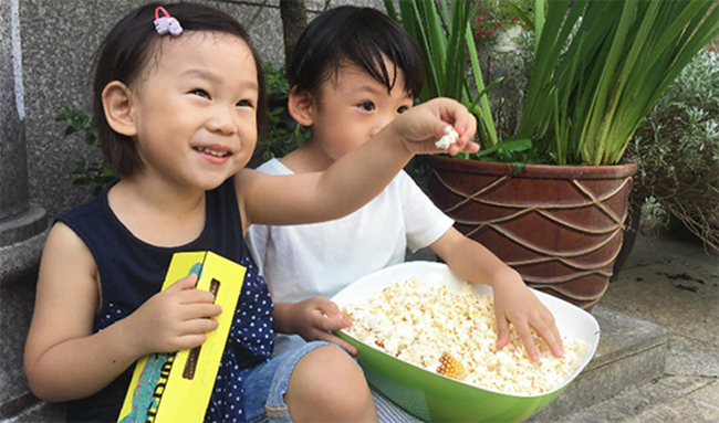 用整支玉米爆出來的健康原味！台灣農地契作 Cornmeleon 有梗爆米花