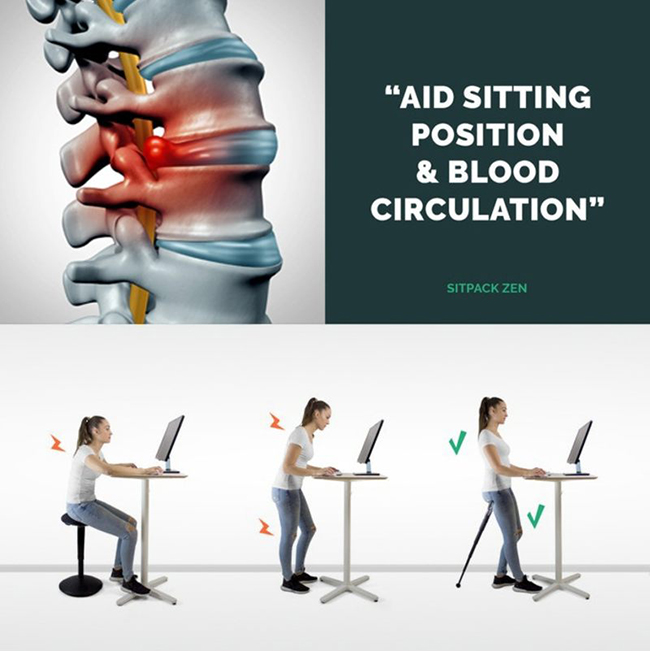 排隊神器第二代！Sitpack ZEN 讓你坐對角度不易累