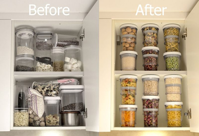 堅果零嘴這樣收！高矮隨你變的 ½ 伸縮保鮮罐