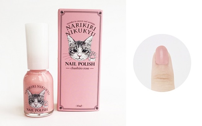 和貓皇相配對的「貓咪肉球色」指甲油，化身最萌小肉球