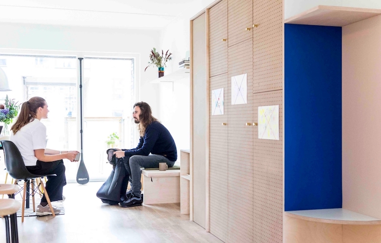 靈活收納妙招！丹麥清新木質系親子公寓