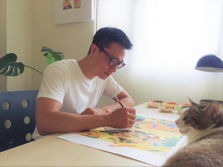 連假看好設計!淡海美麗新廣場海潮里找來紐約時報插畫家「川貝母」展出童趣手繪