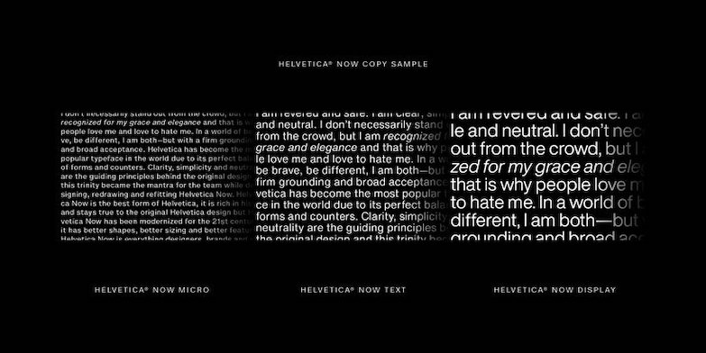 世上最普遍的字體 Helvetica 發行35年更新改版！蒙納全新推出 Helvetica Now 開放下載中