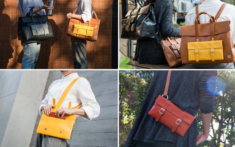 設計控的氣場撐起來!Moshi Treya 英倫風超輕量皮革劍橋包