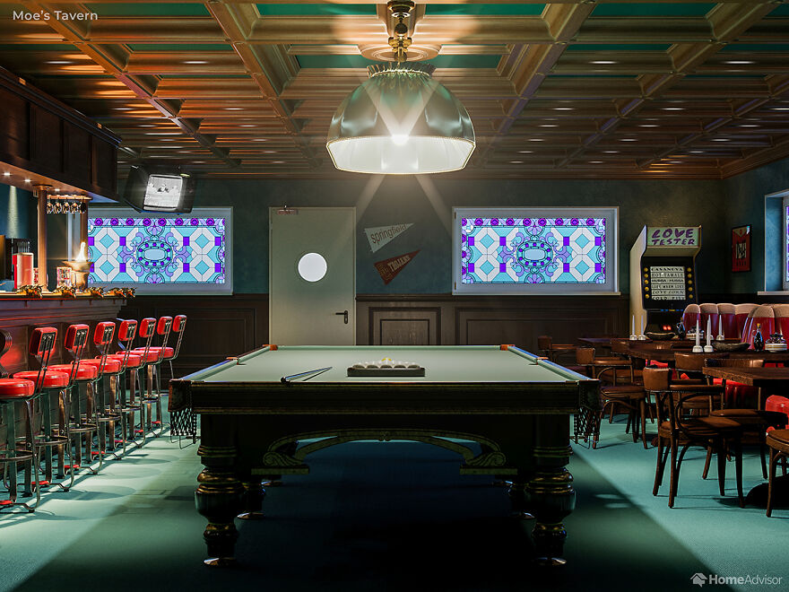 當魏斯安德森大導為《辛普森家族》佈置場景！復古粉嫩色彩、對稱平衡再現動畫 6 大經典場景