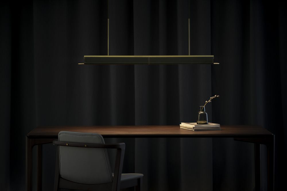 皮革與金屬共舞！台灣設計師朱妍澔「本革吊燈」增添室內溫潤光感