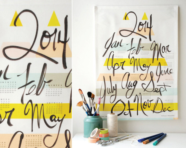 25 種充滿現代設計風格的 2014 年年曆