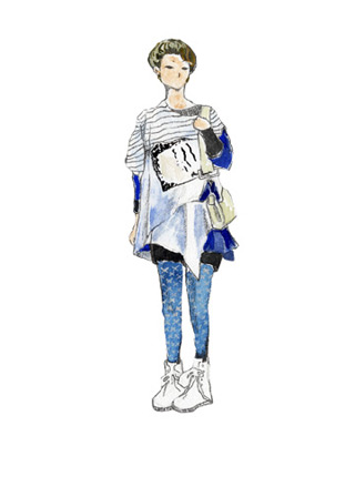 【讀者投稿】中性時尚、她的故事系列插畫