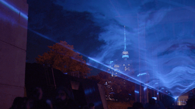 漂浮於半空中的湛藍海洋？荷蘭藝術家Roosegaarde以光投影裝置藝術詮釋海平面上升