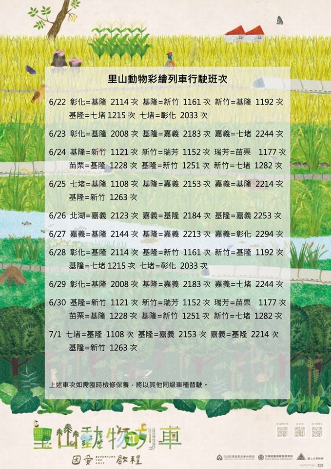 台鐵里山動物列車 2.0 開跑!種籽設計操刀超過100暖心動物插畫驚喜現身第二節「神秘車廂」