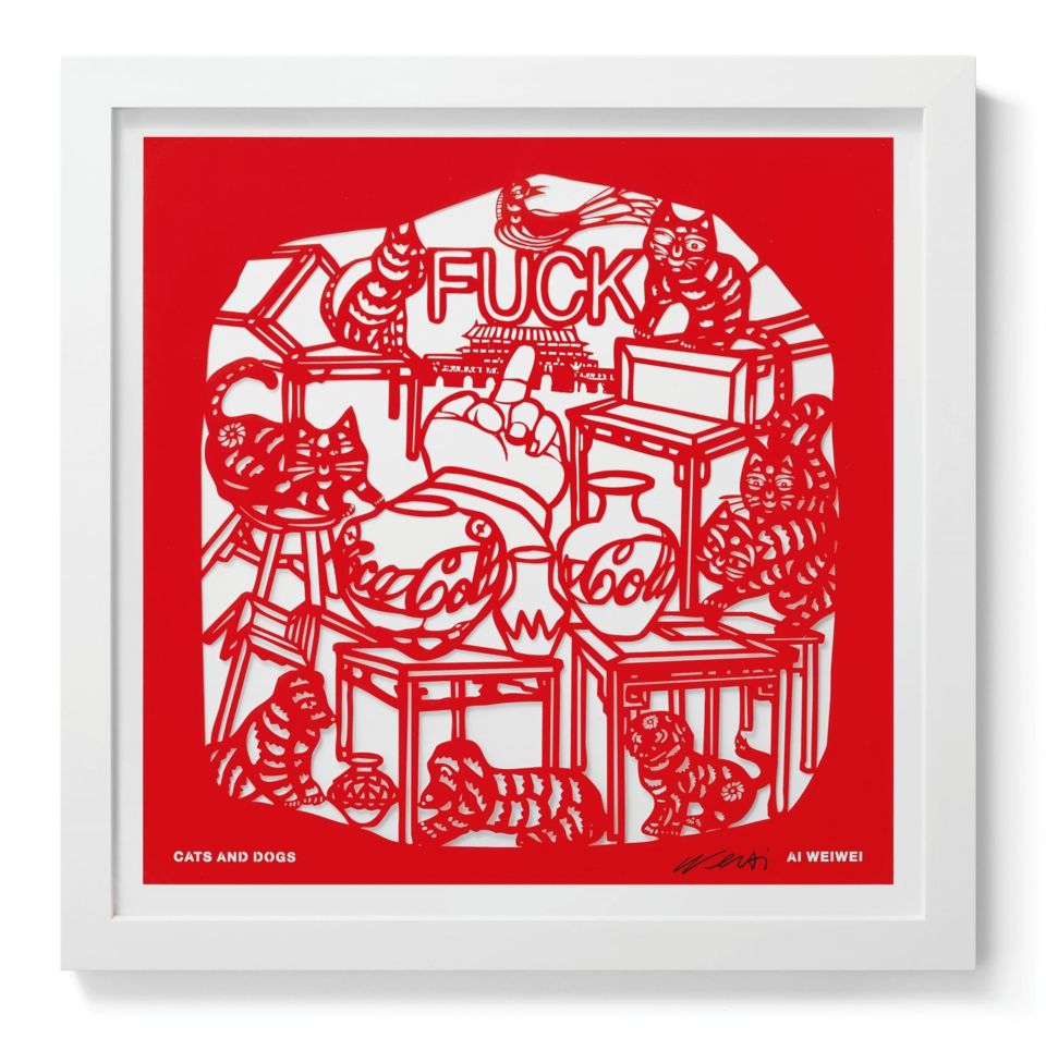 艾未未 8 幅傳統剪紙創作表達對時事的諷喻！《Ai Wei Wei Papercut Exhibition》台北紅艷登場