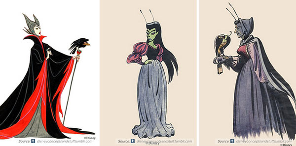 迪士尼動畫角色的早期設計，感覺有另一種滋味