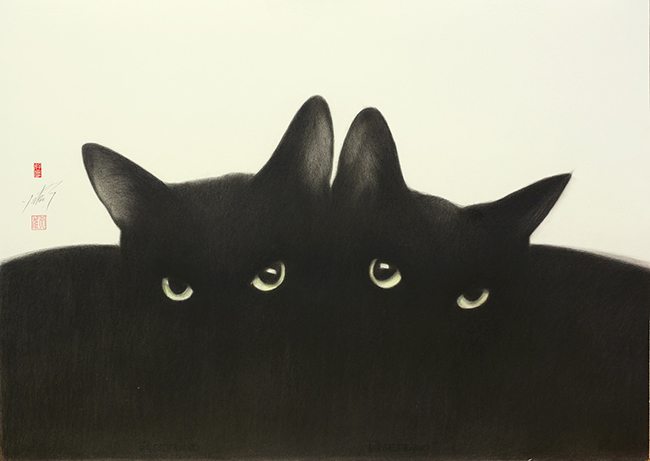 愛的體現與療癒人心的藝術創作 高橋行雄筆下的「貓系列」