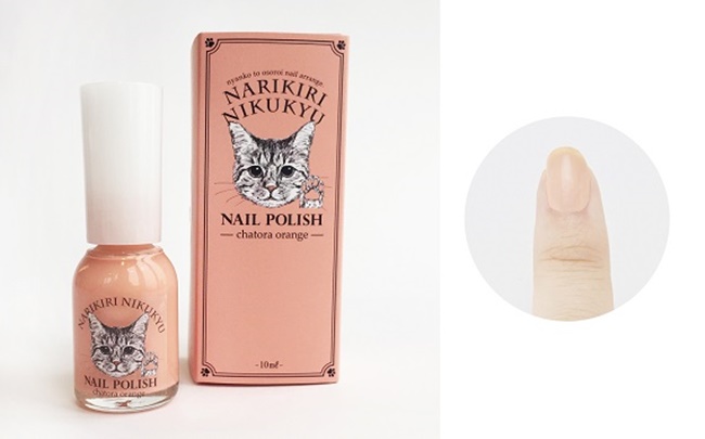 和貓皇相配對的「貓咪肉球色」指甲油，化身最萌小肉球