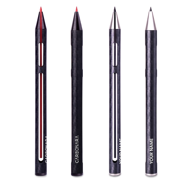 鉛筆界的超級跑車，碳纖維打造而成的一體式鉛筆