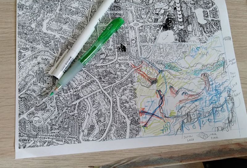 英國插畫家Tom Parker繪出《台北地圖》！專訪穿梭台北城市風景的異鄉追夢人