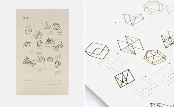 25 種充滿現代設計風格的 2014 年年曆