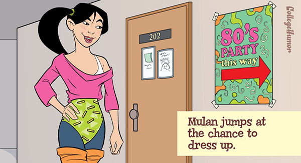 如果迪士尼公主們是大學生...