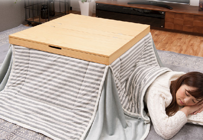 冬日懶人的最高境界，自帶收納空間的日式暖桌