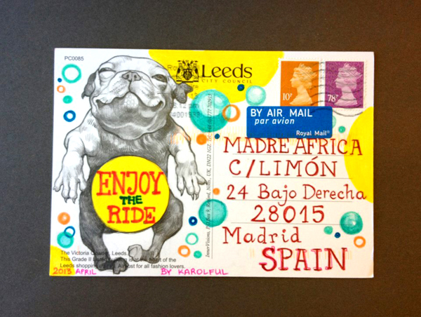 發送郵件的藝術，來自全世界各地的愛心明信片