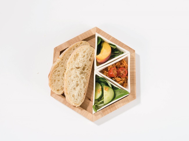 拼湊你的三角食器，眼鼻口一起享受美食饗宴