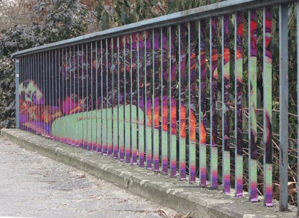 換個角度！你也能找到隱身在都市叢林中的斑馬塗鴉