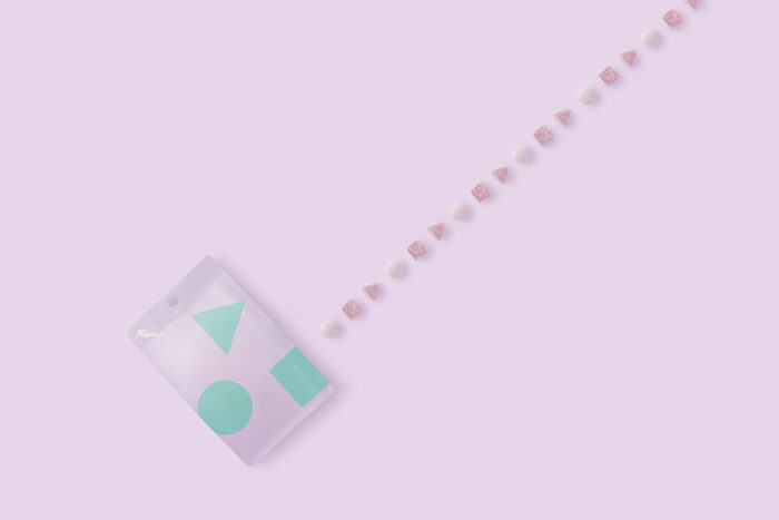 幾何造型軟糖「〇△□軟糖」！nendo讓日本軟糖品牌KANRO變身質感幾何包裝