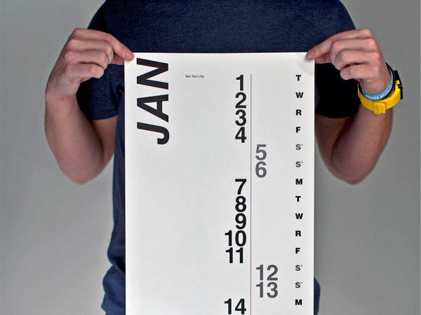 25 種充滿現代設計風格的 2014 年年曆