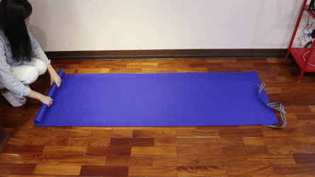 懶惰萬歲！會自己捲起收好的瑜珈墊 yoyo mats