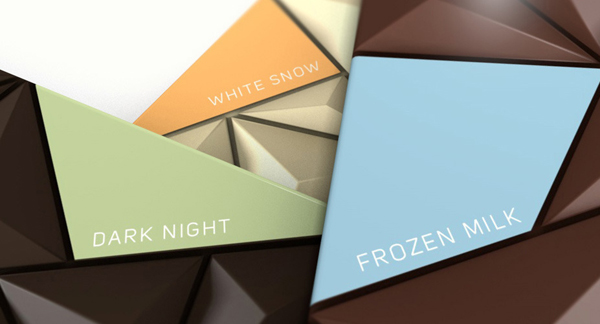 三角形包裝設計，跳脫方形巧克力的思維