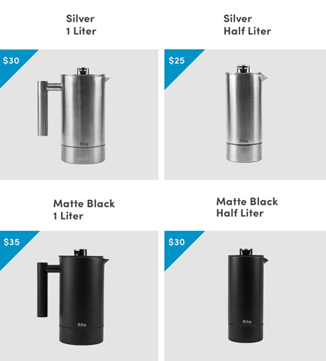 手沖咖啡不失敗！附有溫度計跟沙漏的 Rite Press 法式濾壓壺，咖啡渣還超好清理