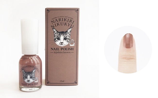 和貓皇相配對的「貓咪肉球色」指甲油，化身最萌小肉球