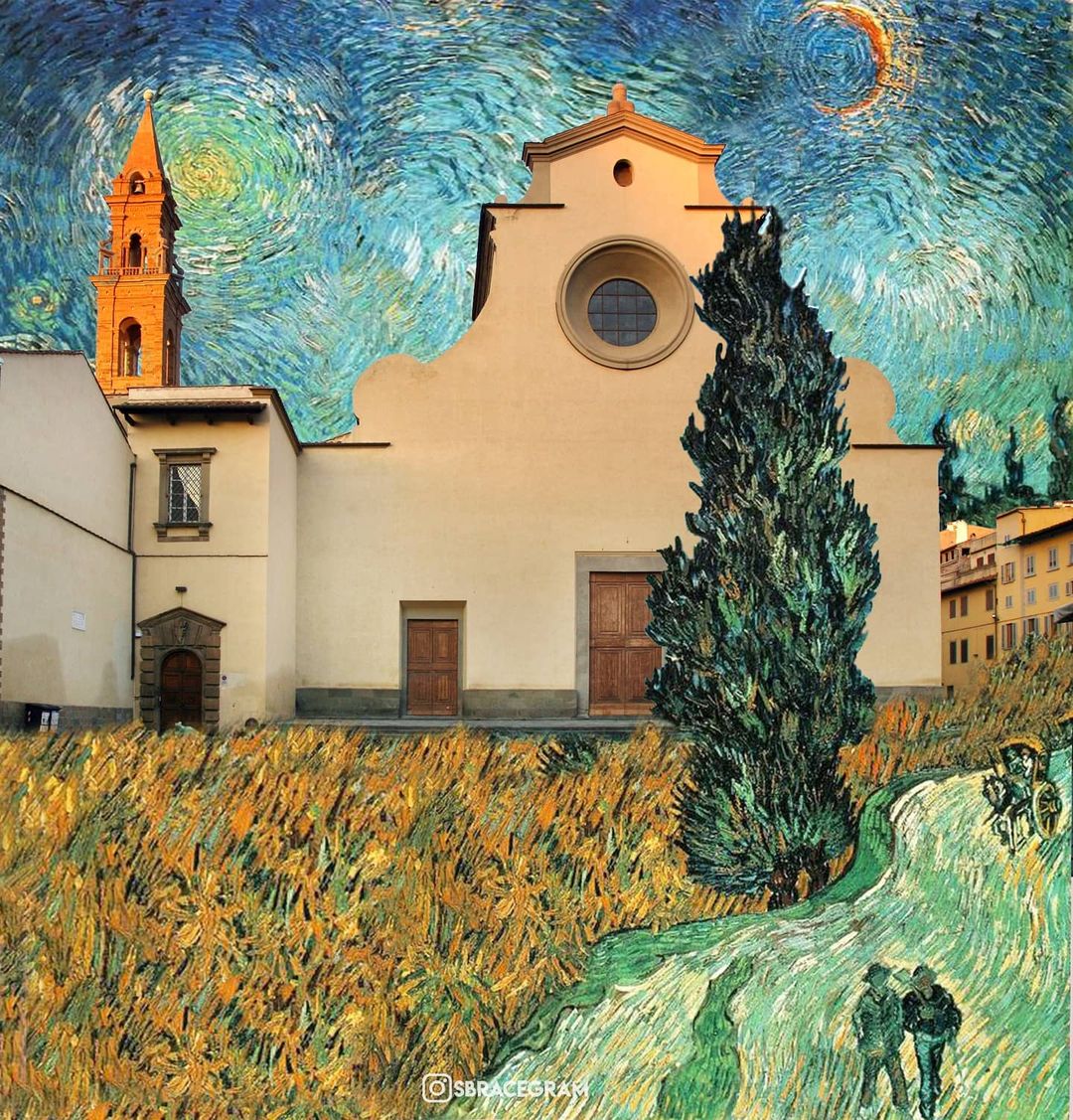 掉進梵谷名畫裡的義大利佛羅倫斯、米蘭！《星夜》、《杏花盛開》成大教堂身後華麗背景