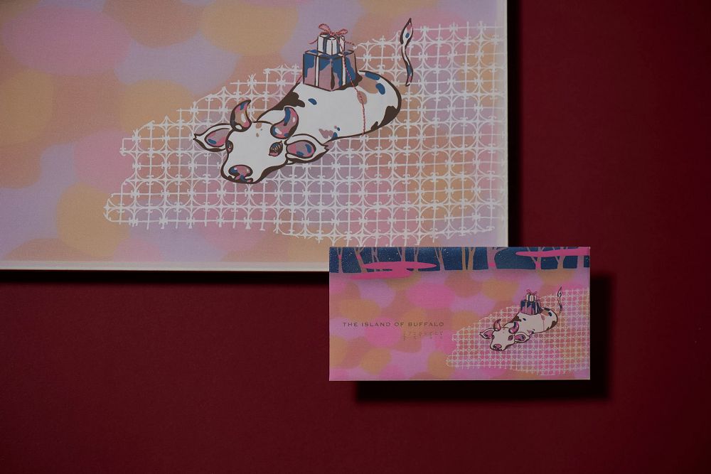 藝術級的燙金紅包組「一絆」！以水牛穿梭為靈感，集結 3 位台灣藝術家的美感紅包袋