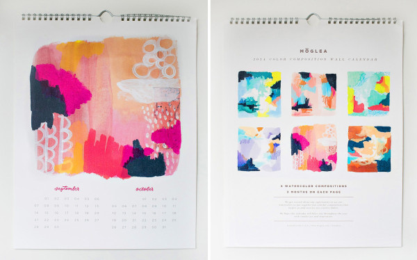 25 種充滿現代設計風格的 2014 年年曆