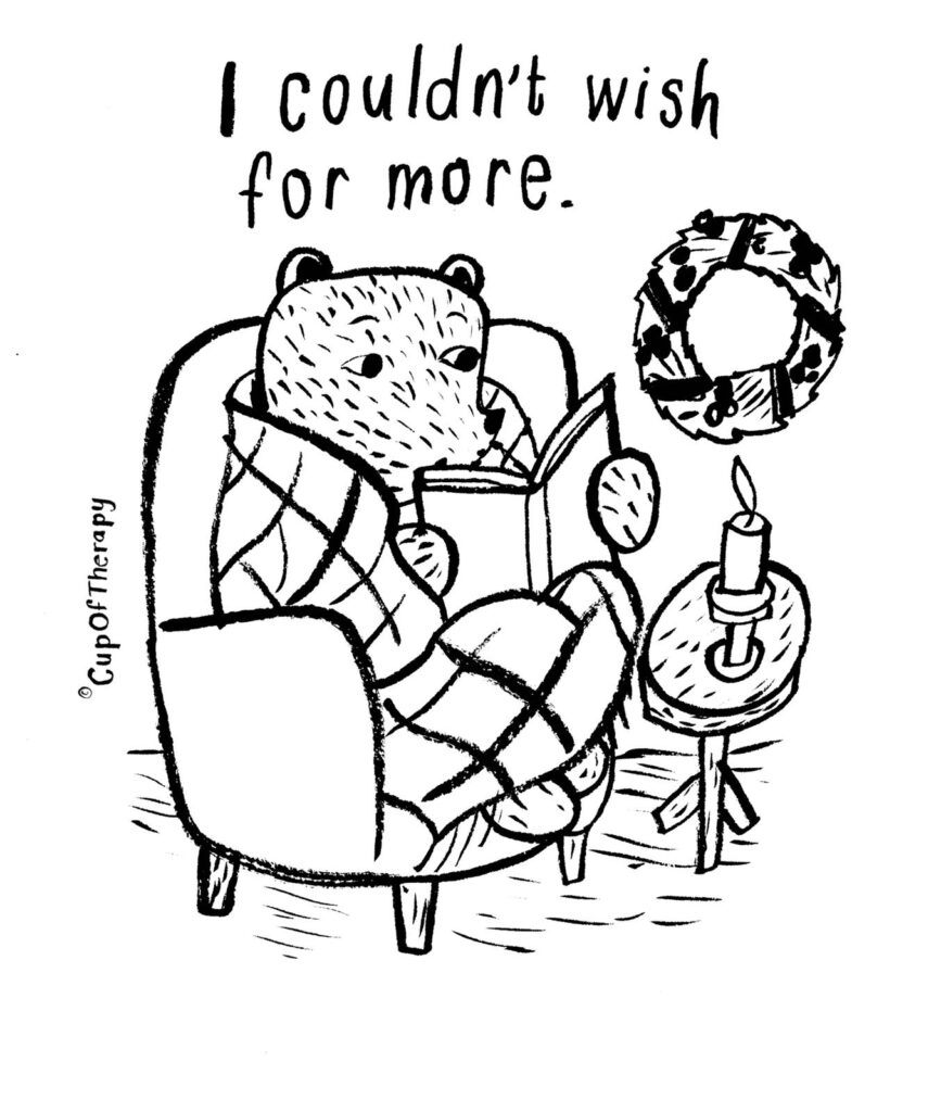 珍惜與他人、自己相處的時光！芬蘭 CupOfTherapy 以療癒插畫溫暖在節日獨處的你