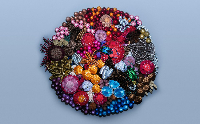 炫目的裝飾美學！日本緞帶神手動植物展