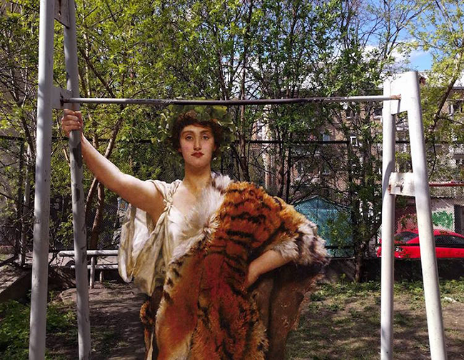 女孩你從哪幅畫來的？古典畫作入侵現實世界啦！