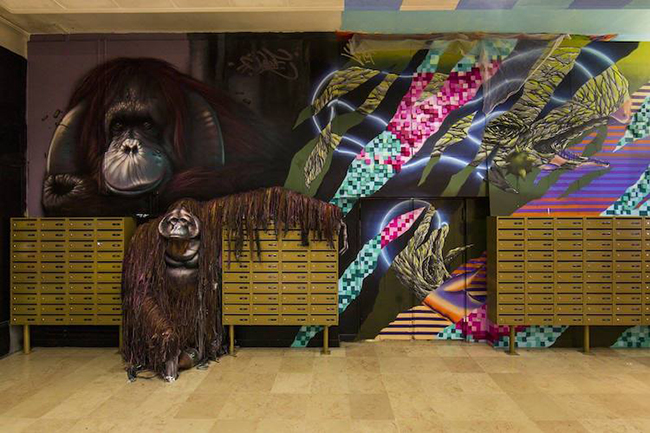 搶在宿舍砍掉重練前，百位藝術家齊聚巴黎大學城塗鴉