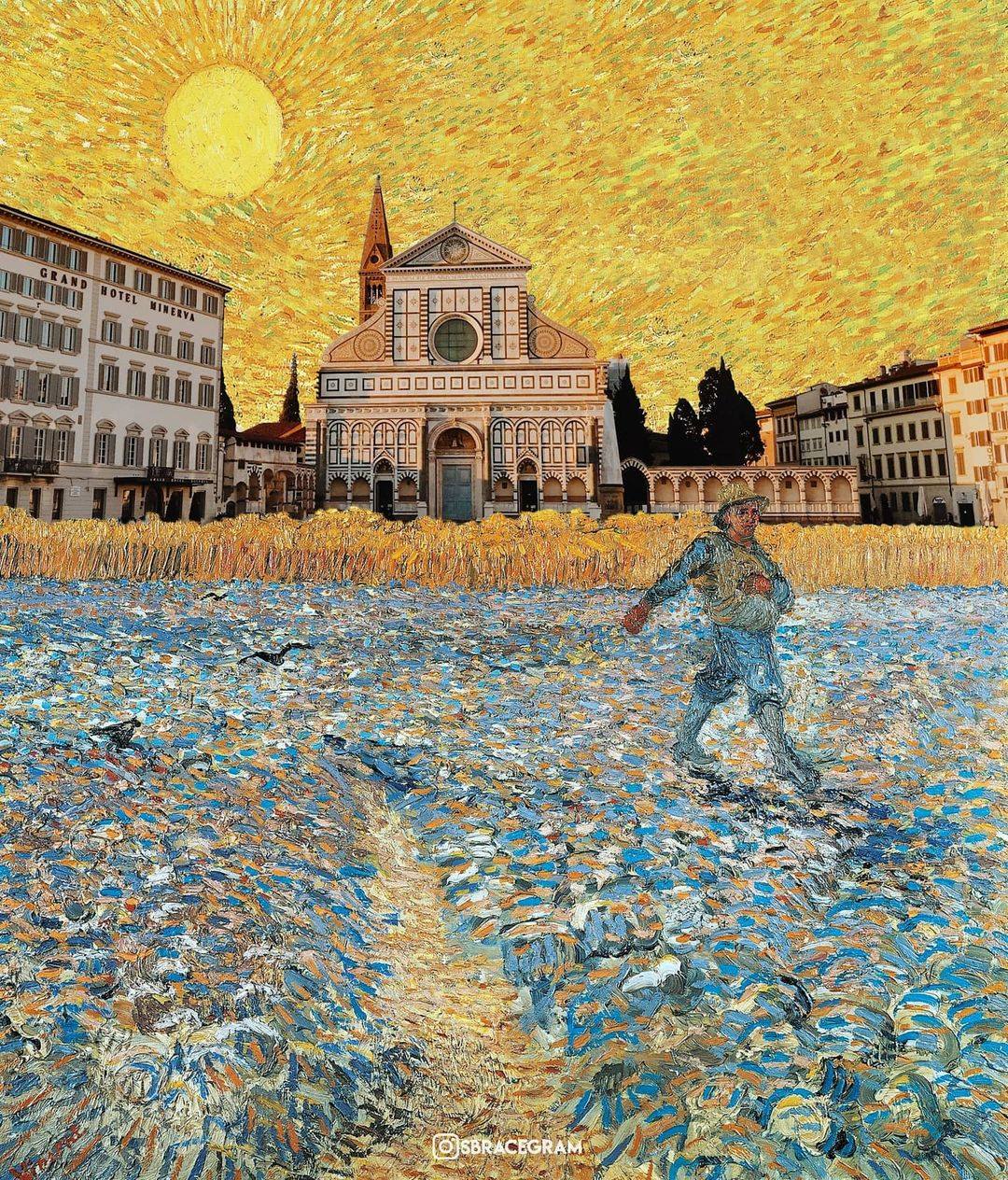 掉進梵谷名畫裡的義大利佛羅倫斯、米蘭！《星夜》、《杏花盛開》成大教堂身後華麗背景