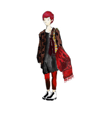 【讀者投稿】中性時尚、她的故事系列插畫