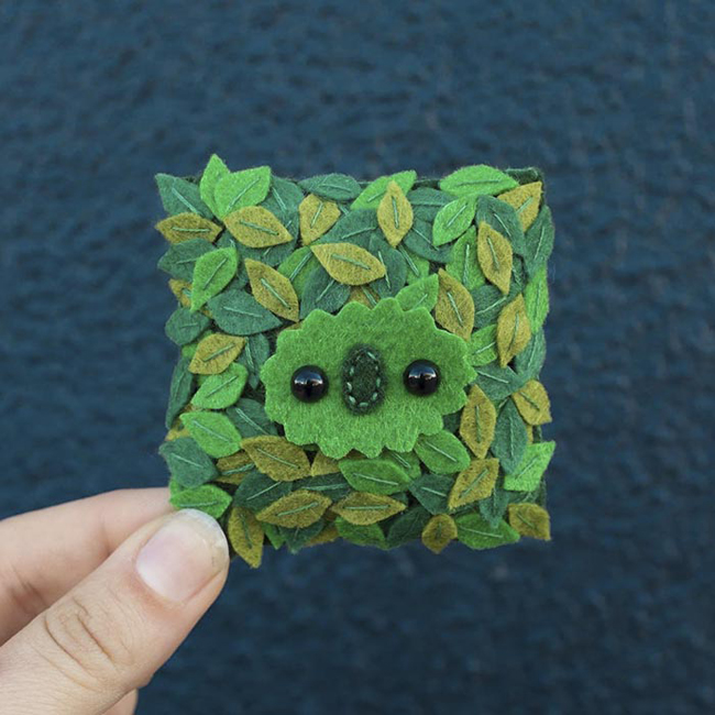 一百天一百張臉！藝術家挑戰建立可愛毛氈大軍