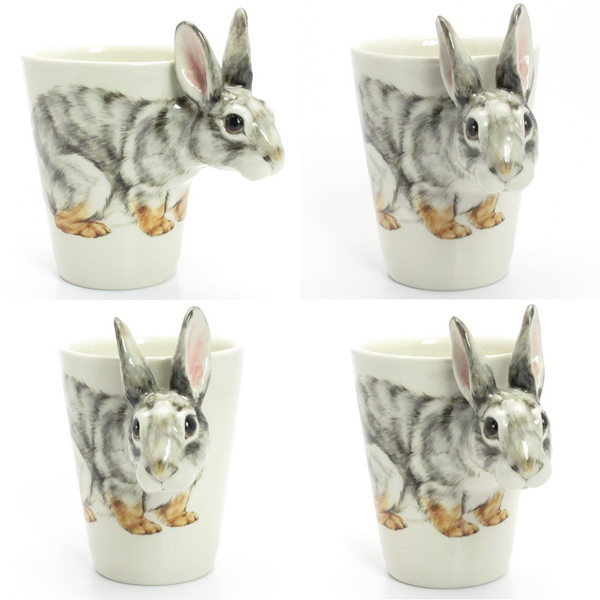 超級捨不得用！3D 立體寵物造型手工馬克杯