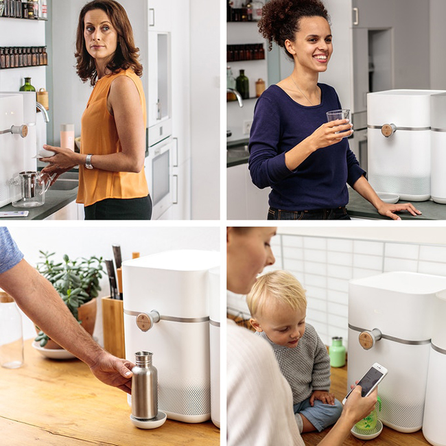 能淨水、自製礦泉水的智慧濾水器 Mitte